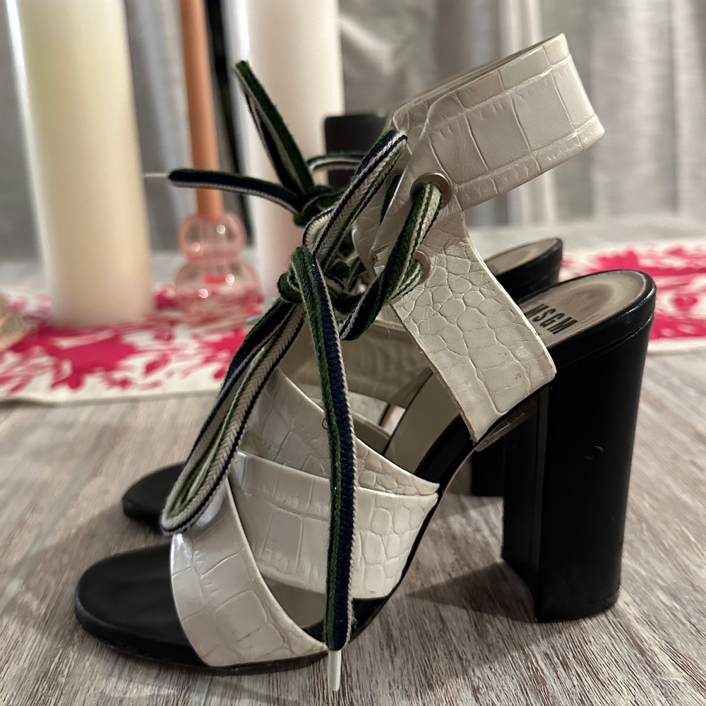 Msgm Colorblock Pattern Sandals - Size 38 - image 2